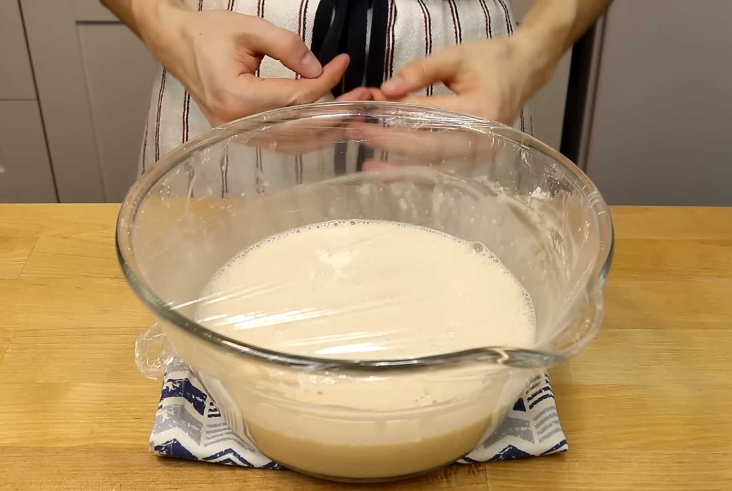 Crêpes à la levure sèche et au lait - Étape 7