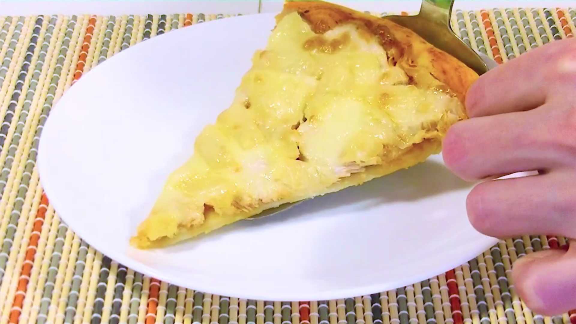 Pizza ananas et poulet - Étape 14