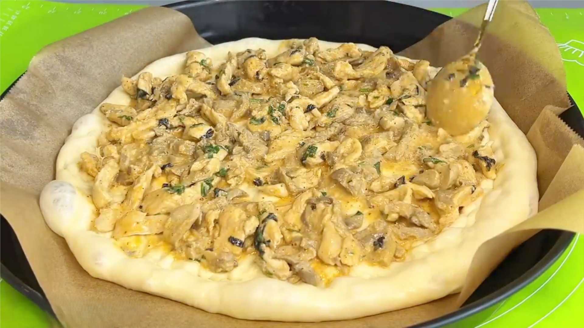 Pizza au poulet - Étape 15