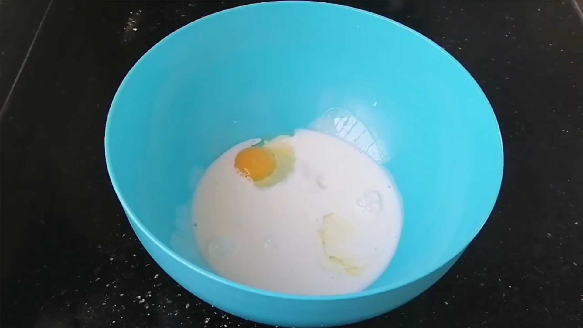 Pâte à pizza sans levure - Étape 1