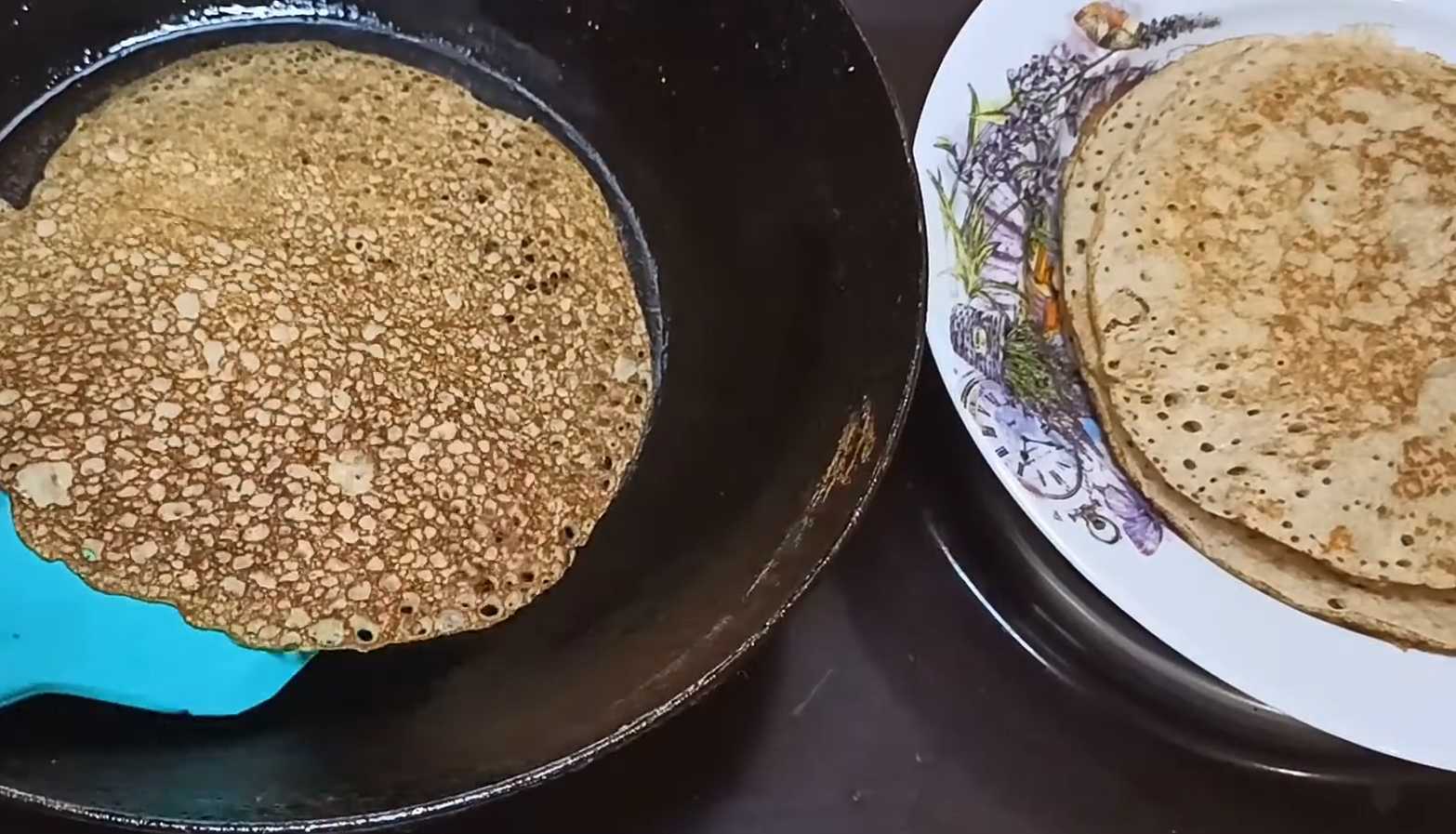 Crêpes de sarrasin au kéfir - Étape 7