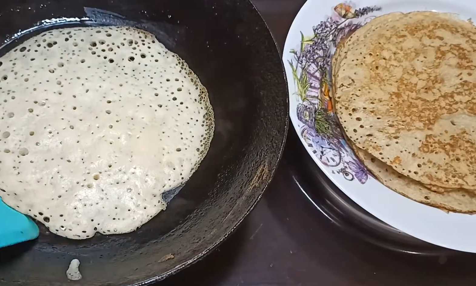 Crêpes de sarrasin au kéfir - Étape 6