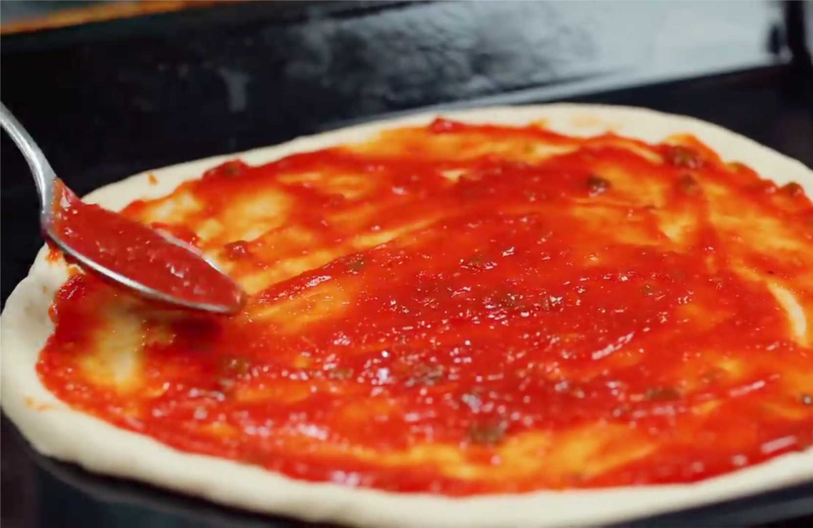 Pizza au four avec viande hachée - Étape 12