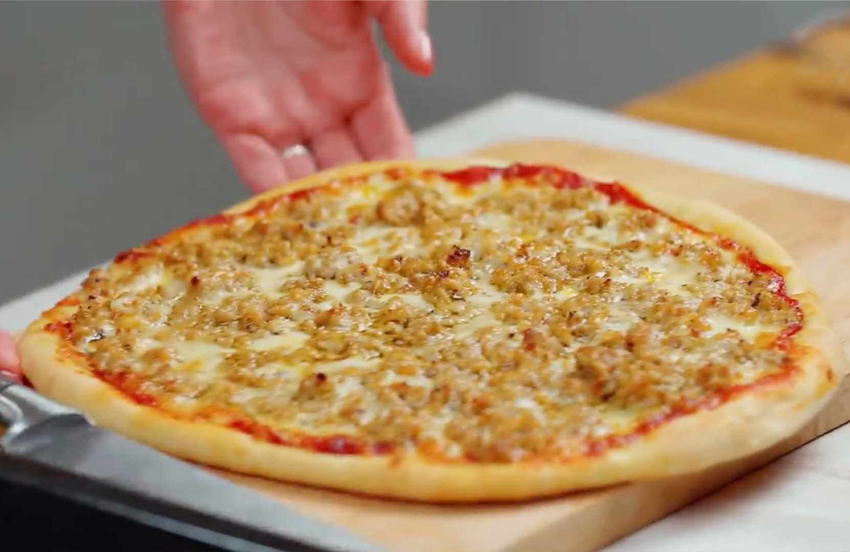 Pizza au four avec viande hachée - Étape 18