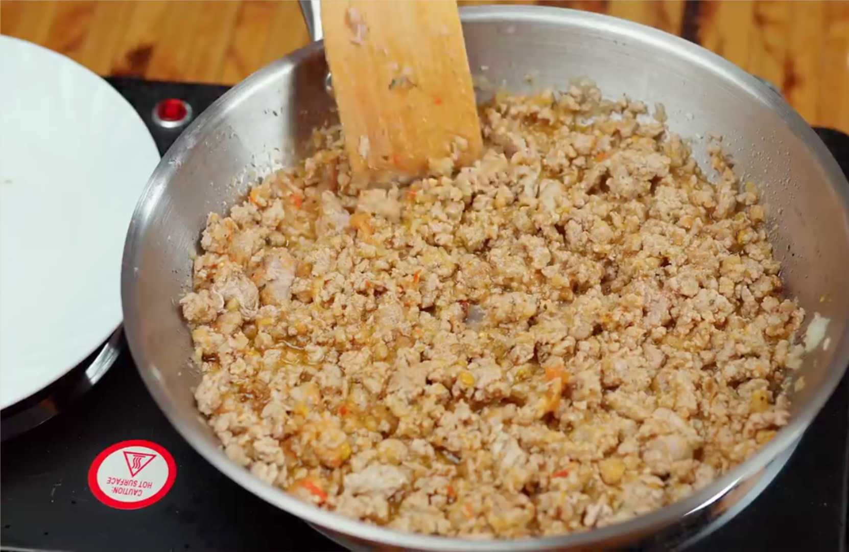 Pizza au four avec viande hachée - Étape 8