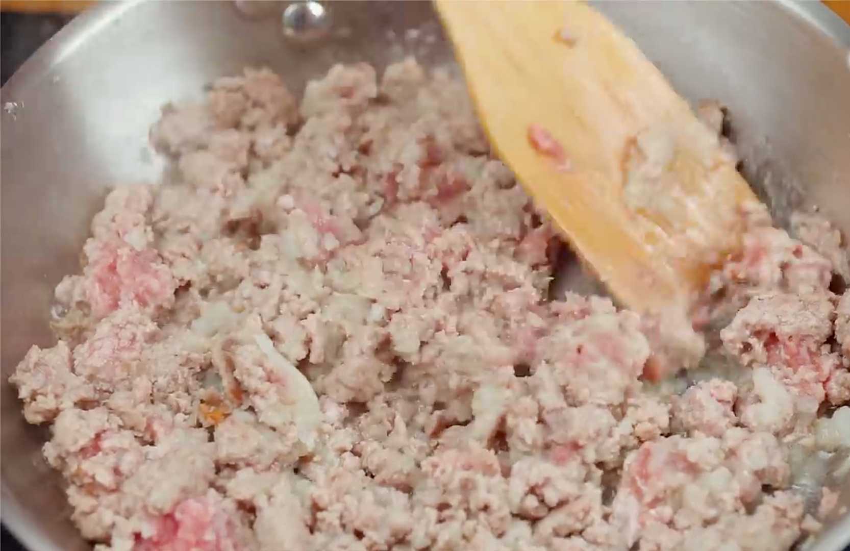 Pizza au four avec viande hachée - Étape 5