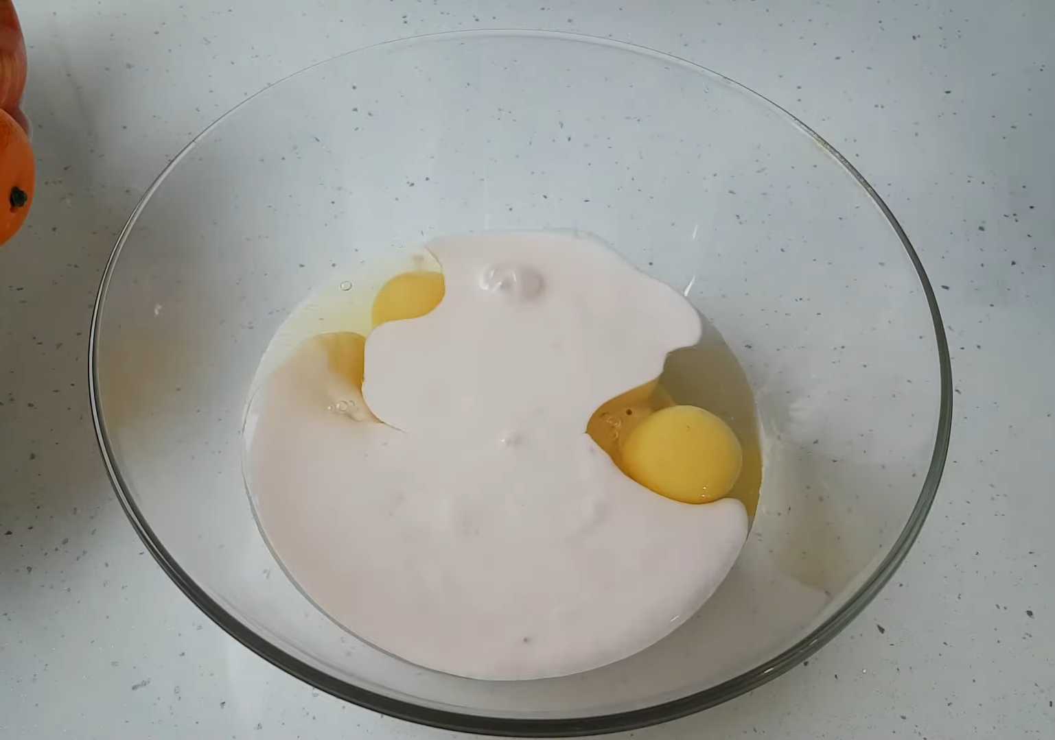 Crêpes avec yaourt à boire - Étape 2