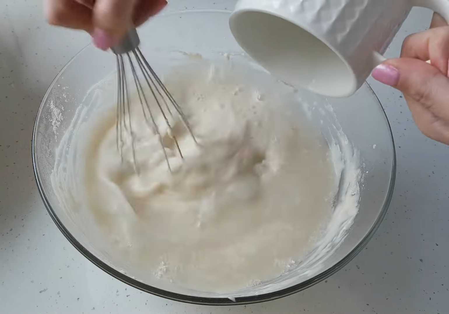 Crêpes avec yaourt à boire - Étape 5