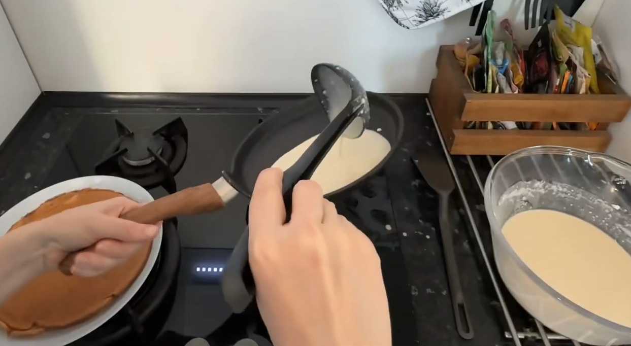 Crêpes au lait sans lactose - Étape 5