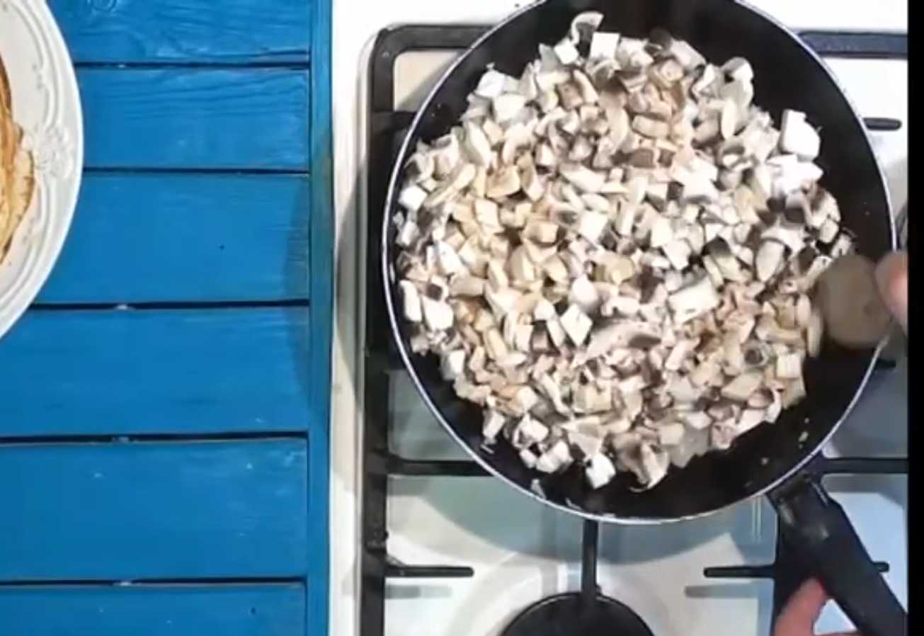 Crêpes aux pommes de terre et aux champignons - Étape 9