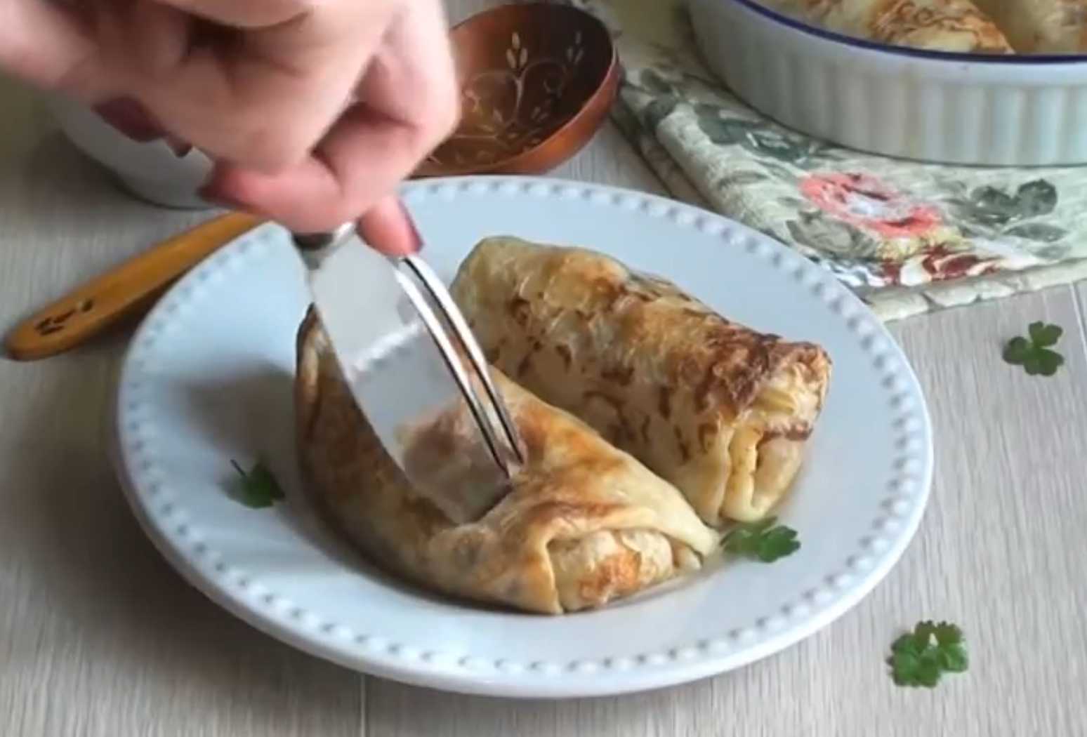 Crêpes aux pommes de terre et aux champignons - Étape 14