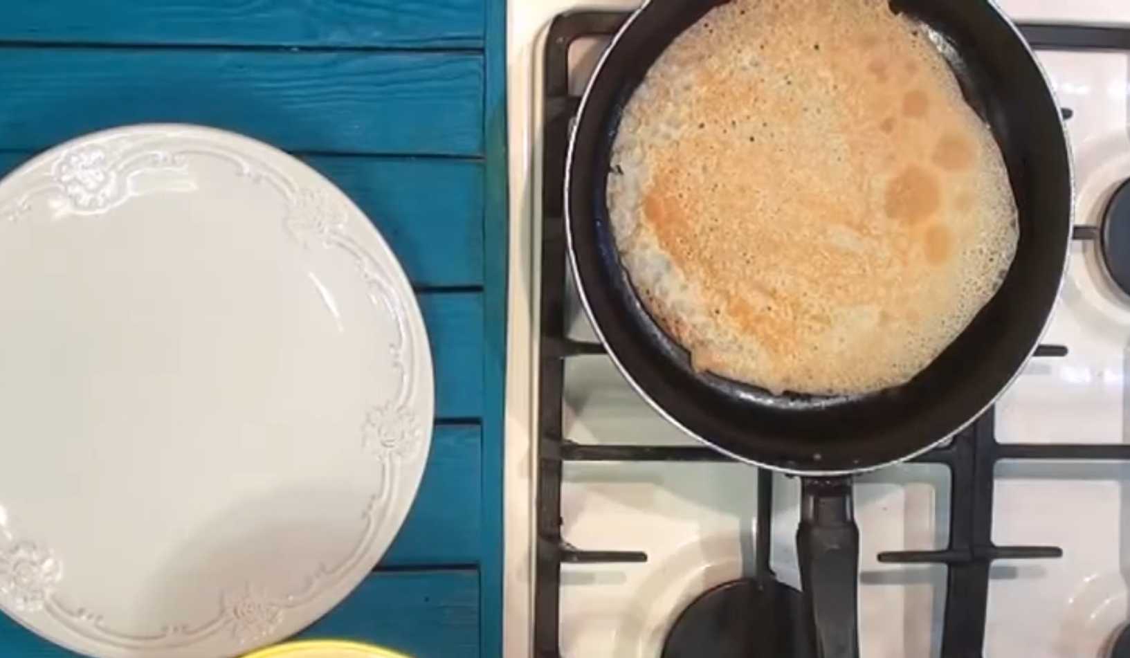 Crêpes aux pommes de terre et aux champignons - Étape 7