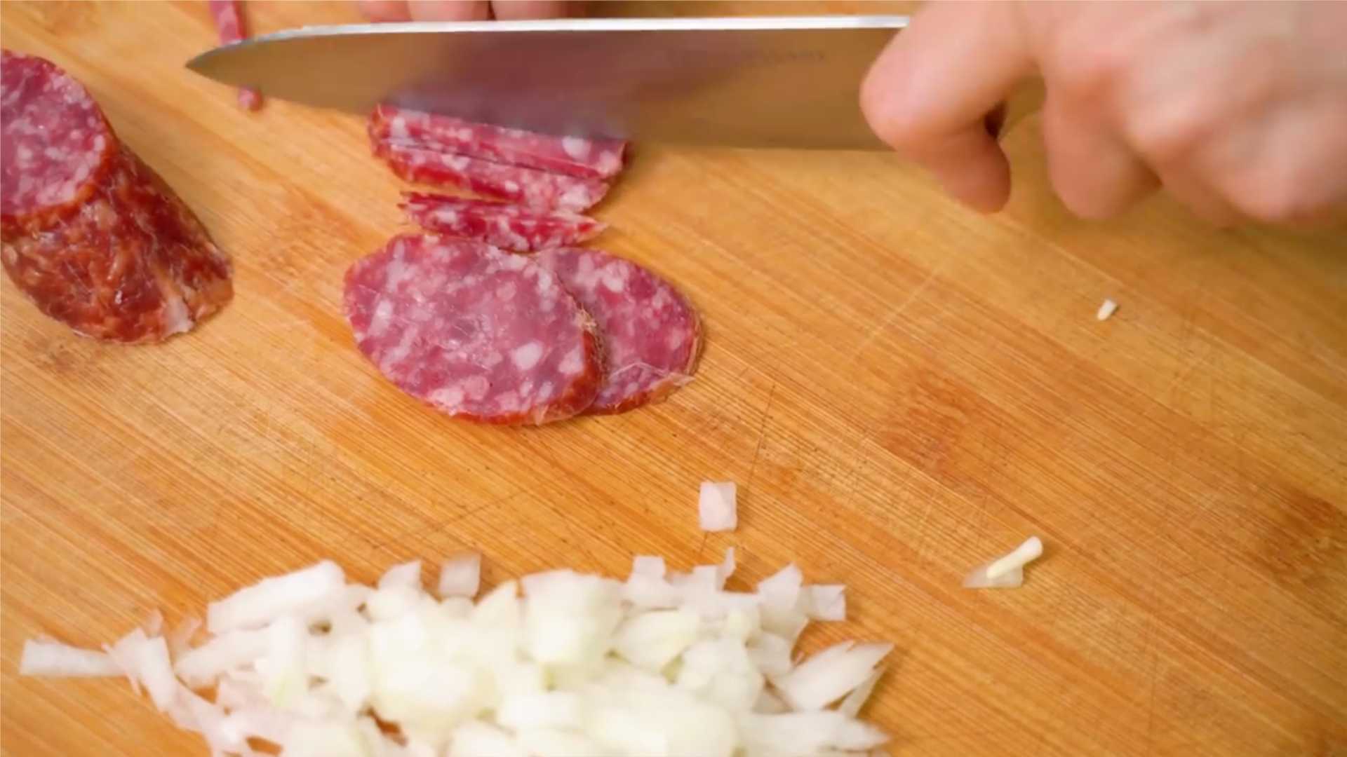 Pizza à la poêle sans crème fraîche - Étape 4