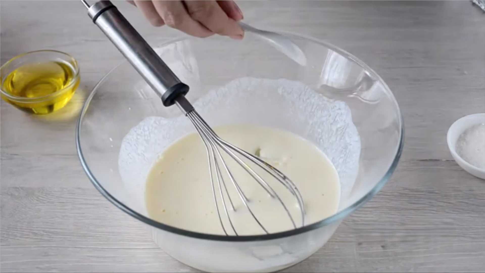 Pâte à pizza au kéfir sans levure - Étape 3