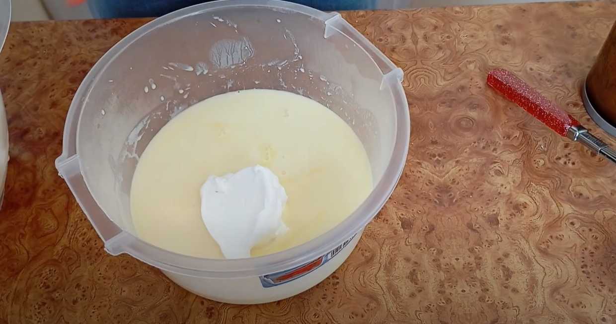 Glace maison à l'abricot - Étape 8