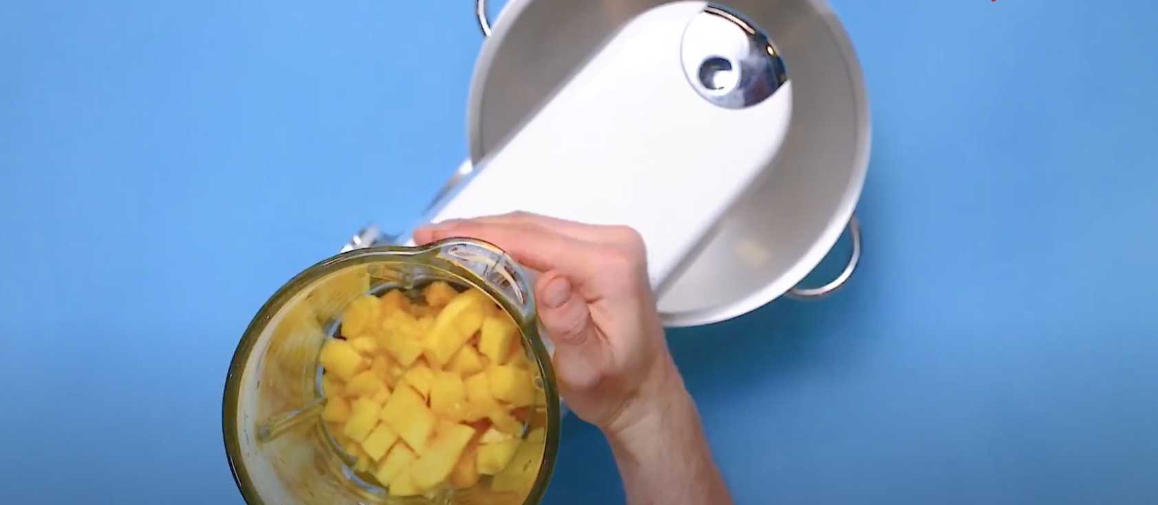 Sorbet à la mangue - Étape 2