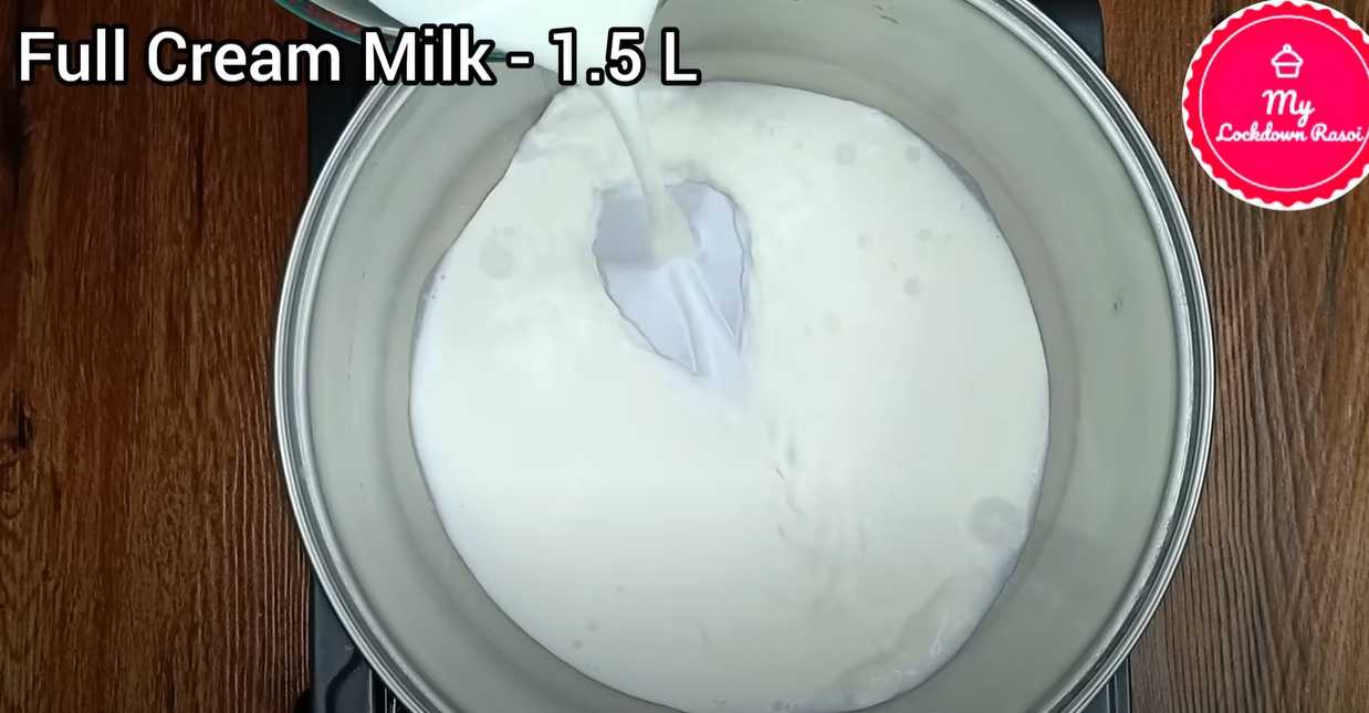 Fromage à la crème maison - Étape 1