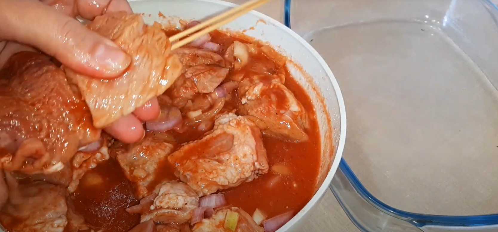 Brochettes de porc au four, saveur fumée - Étape 6