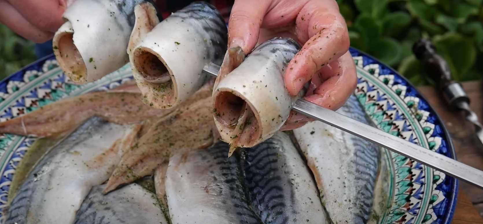 Brochettes de maquereau grillé avec amuse-bouche épicé - Étape 8