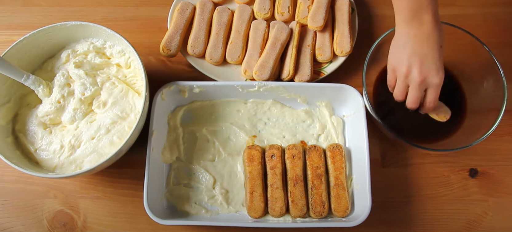 Tiramisu au mascarpone et aux biscuits Savoiardi - Étape 7