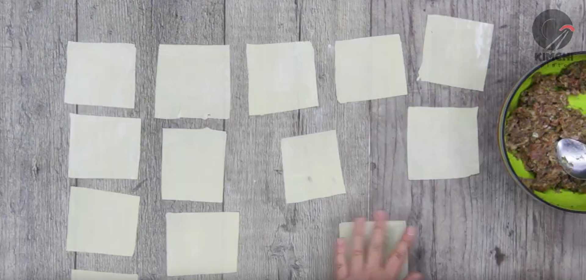 Raviolis wonton - Étape 6