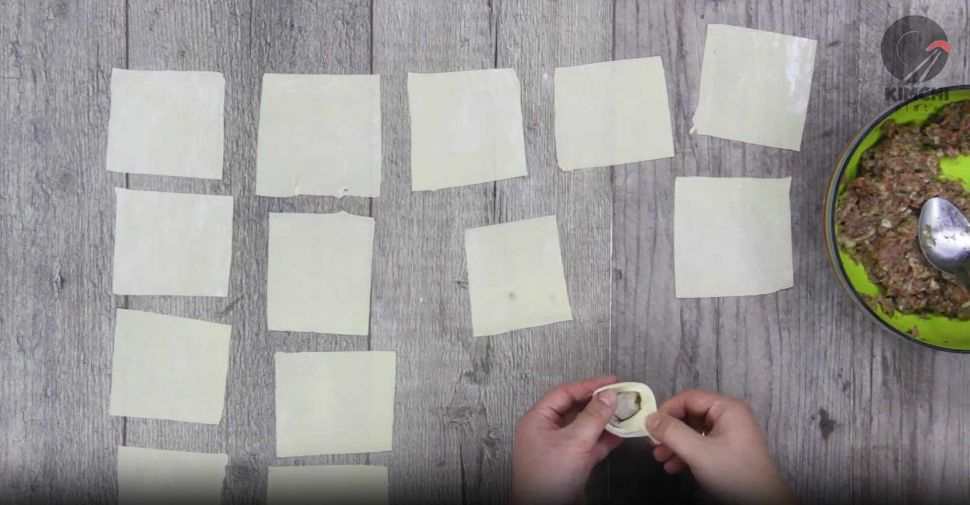 Raviolis wonton - Étape 8