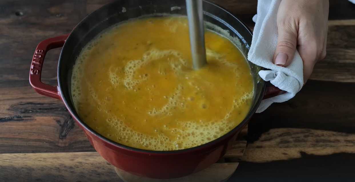 Soupe de potiron et de courgettes - Étape 9