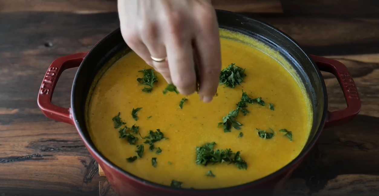 Soupe de potiron et de courgettes - Étape 13