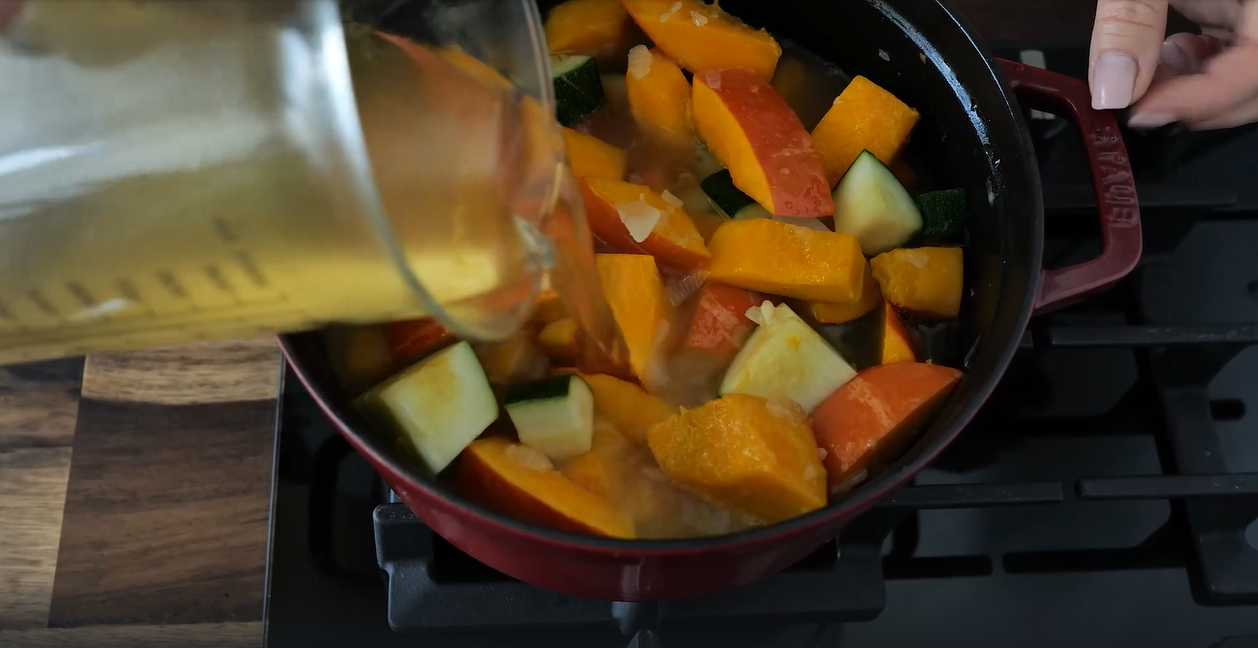 Soupe de potiron et de courgettes - Étape 8