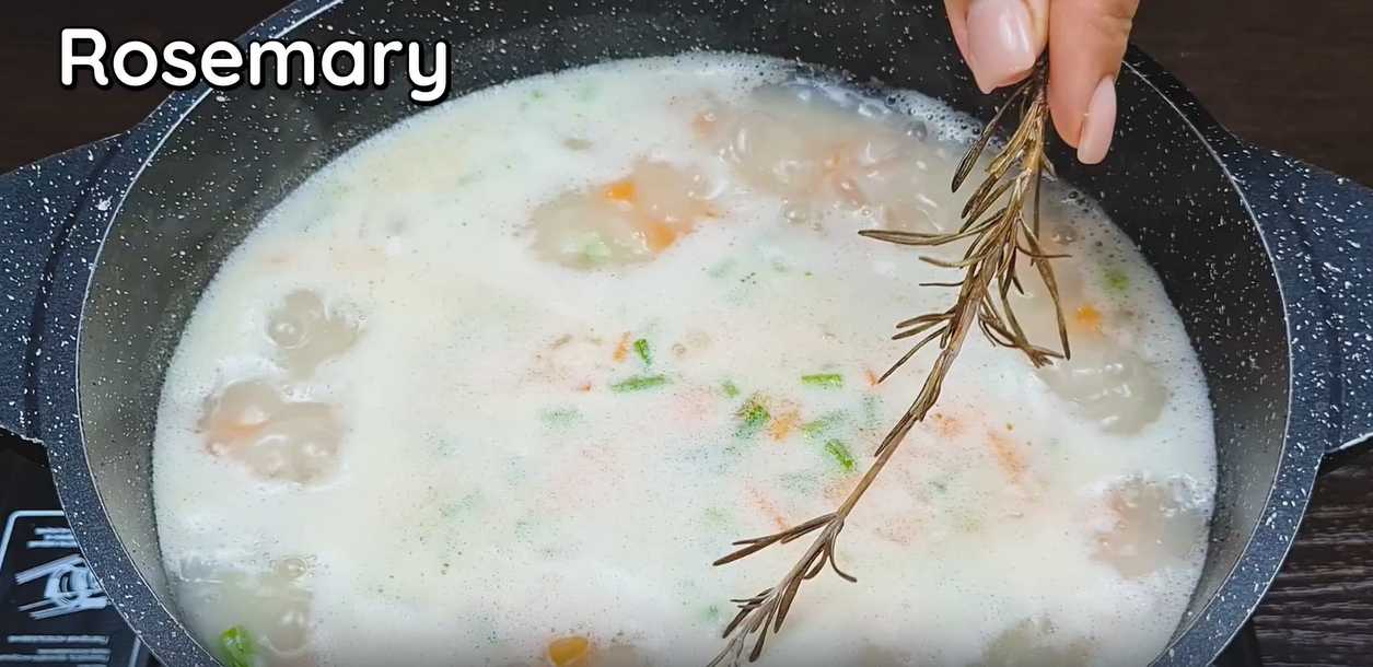 Soupe crémeuse au poulet et aux légumes - Étape 9