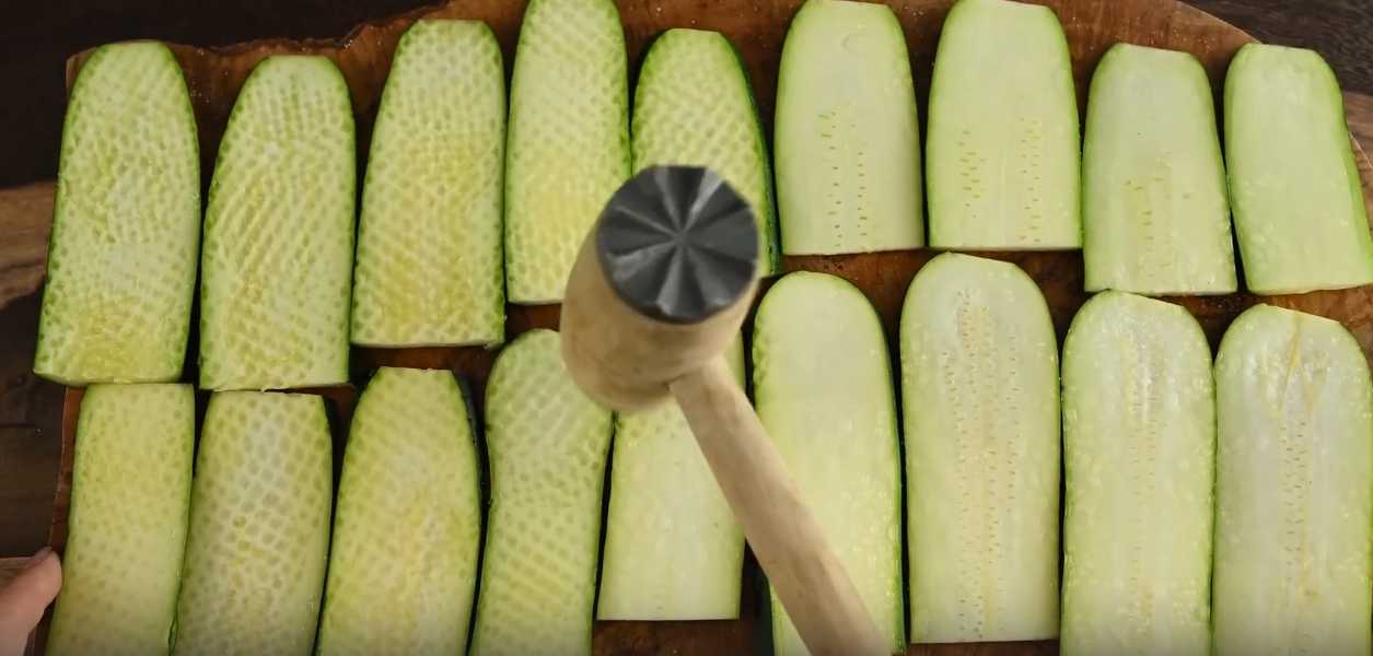 Courgettes frites panées - Étape 2