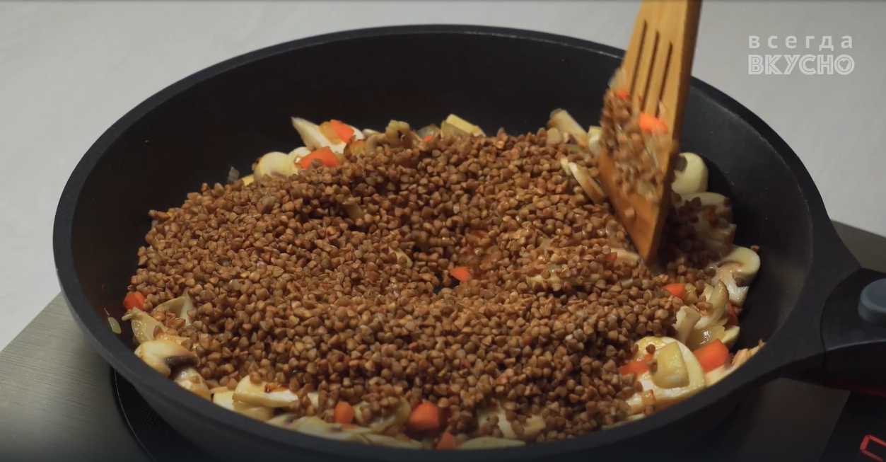 Recette de porridge de sarrasin aux champignons - Étape 5