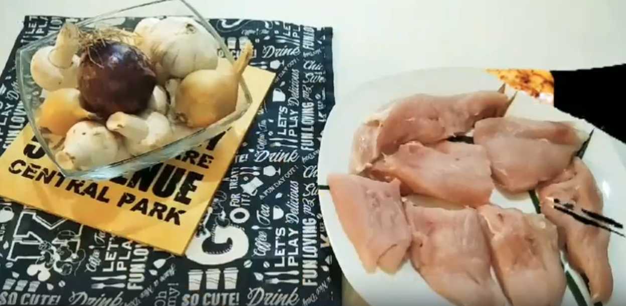 Filet de dinde à la sauce crémeuse aux champignons - Étape 1