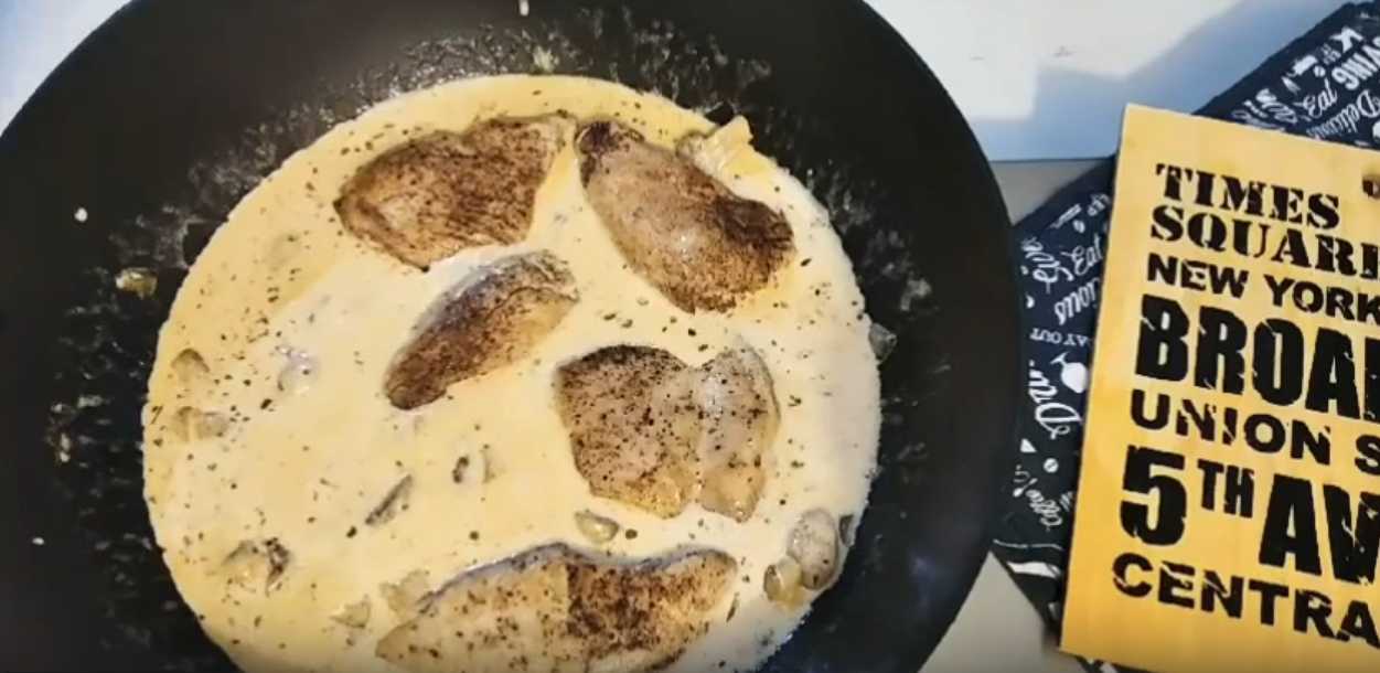 Filet de dinde à la sauce crémeuse aux champignons - Étape 11