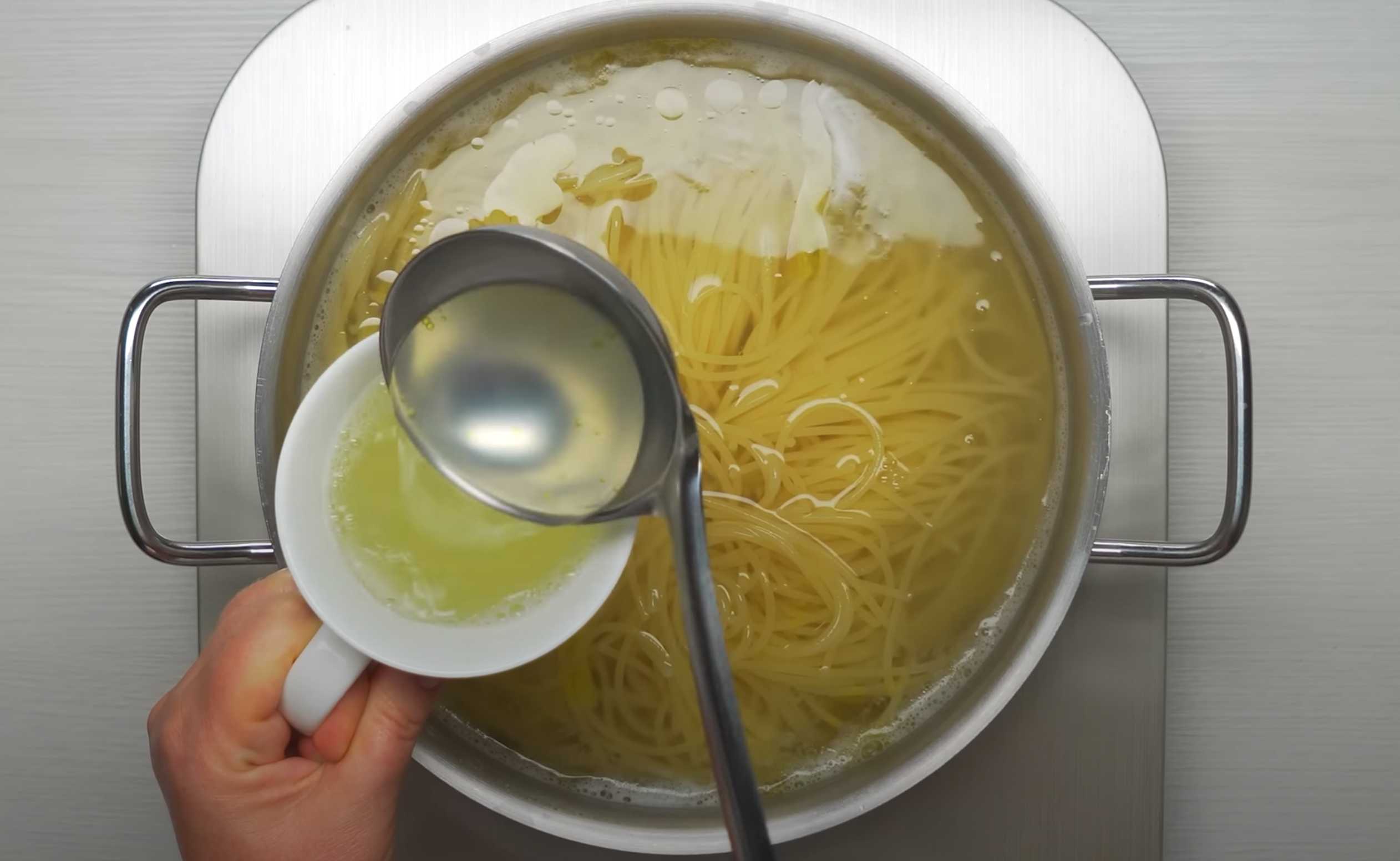 Pâtes carbonara sans crème - Étape 6