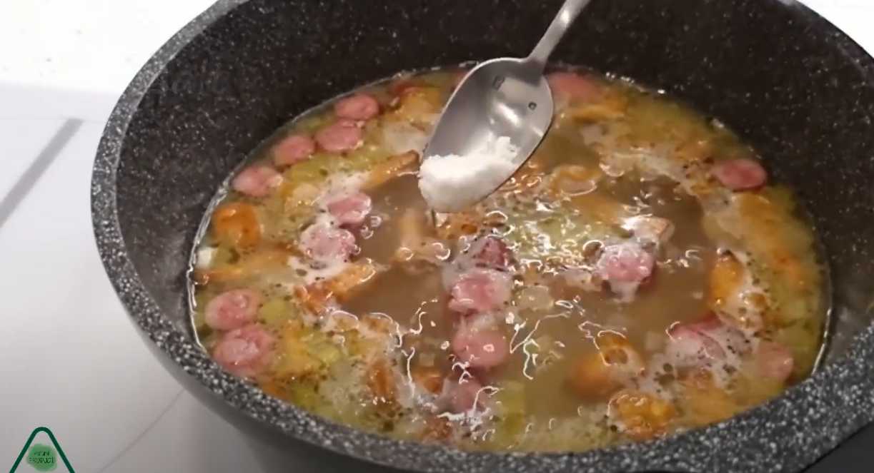 Soupe d'été aux chanterelles - Étape 7