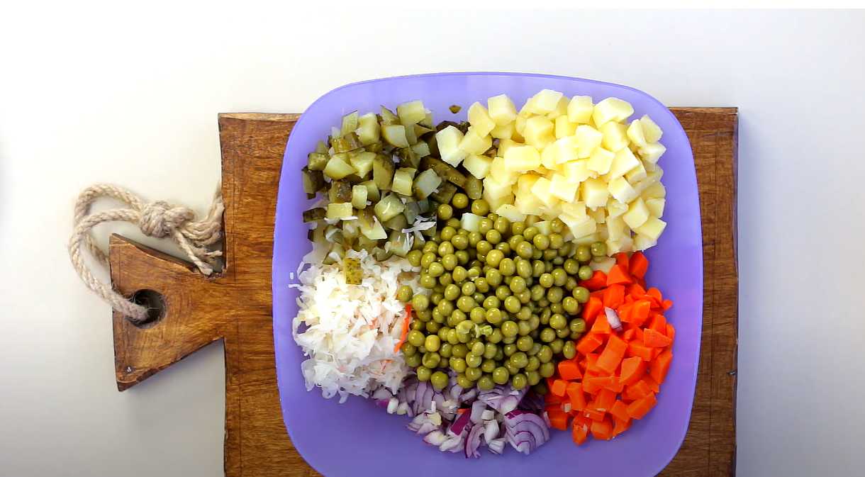 Vinaigrette classique aux petits pois - Étape 6