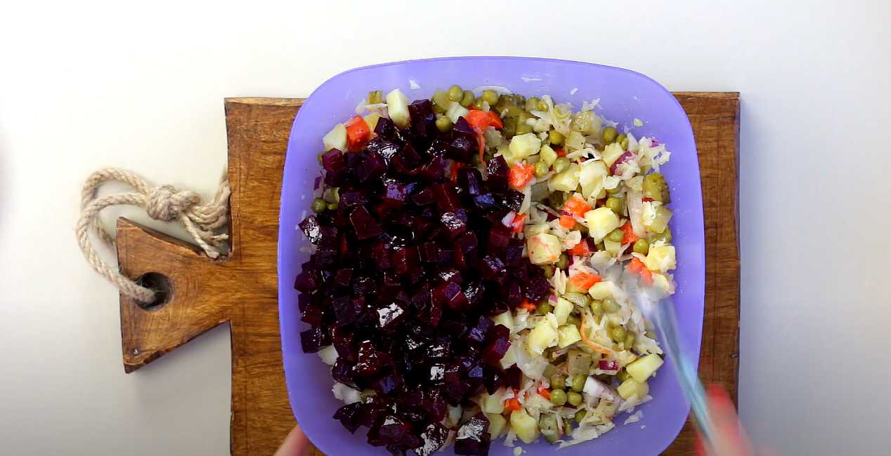 Vinaigrette classique aux petits pois - Étape 7