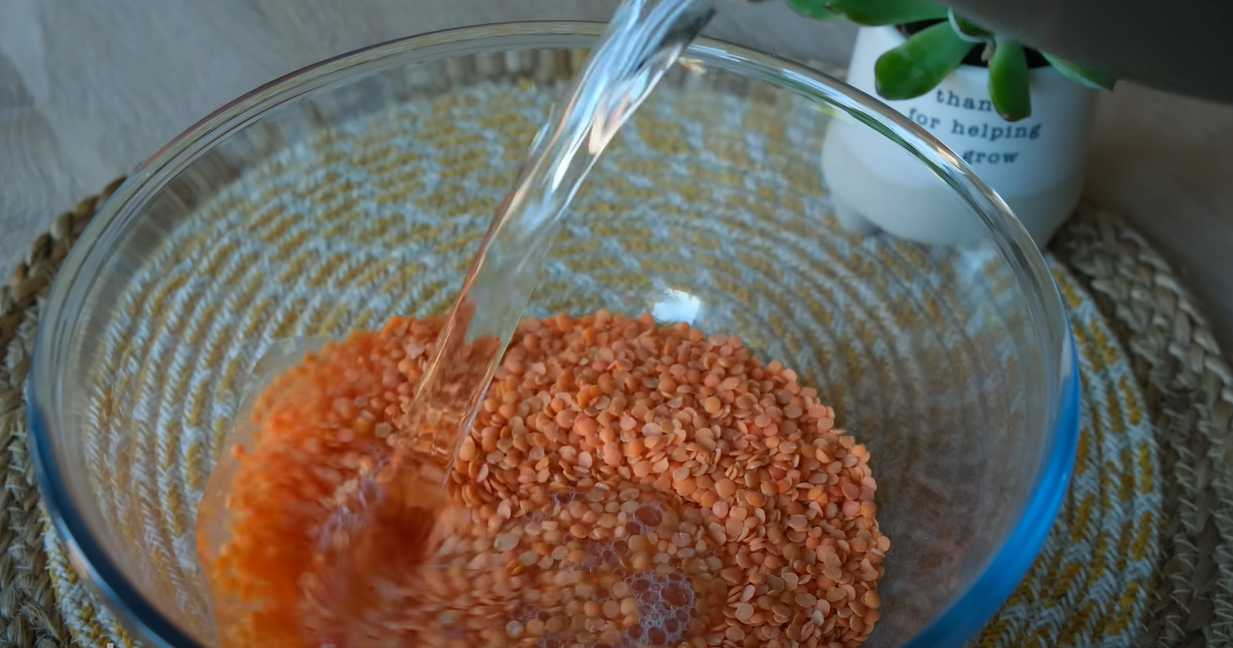 Galettes de lentilles - Étape 1