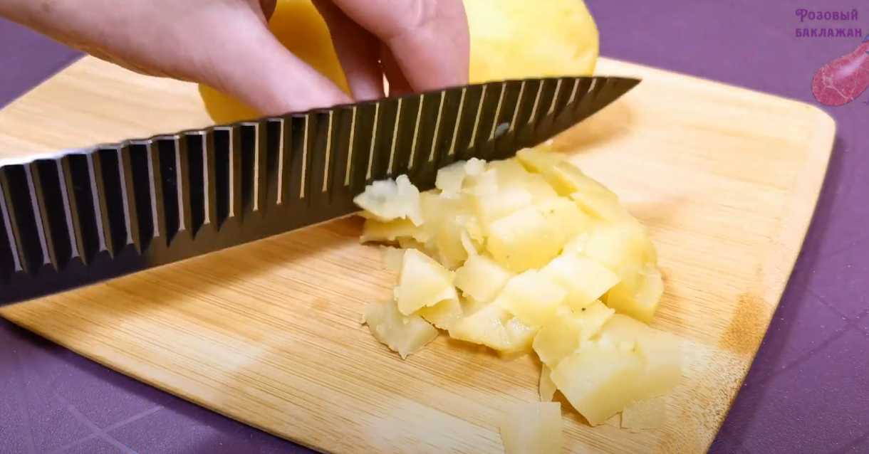 Salade Olivier marbrée - Étape 6