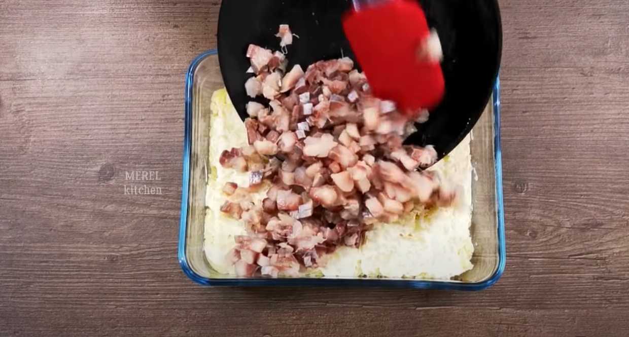 Hareng classique sous un manteau de fourrure - Étape 4