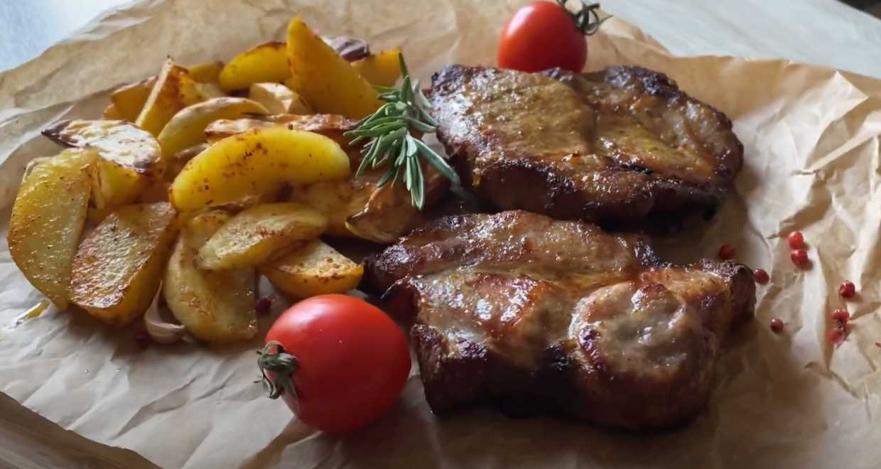 Steak avec pommes de terre campagnardes - Étape 8