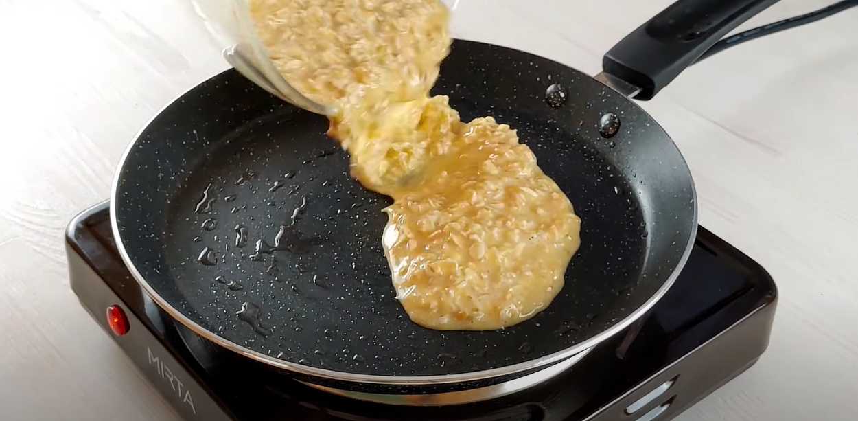 Crêpe à l'avoine et à la banane - Étape 4