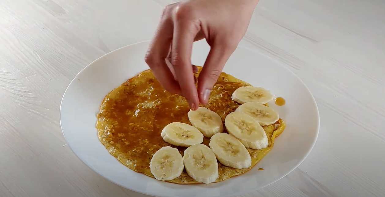 Crêpe à l'avoine et à la banane - Étape 7