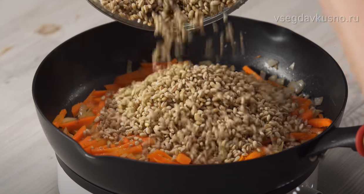 Bouillie d'orge aux légumes - Étape 5