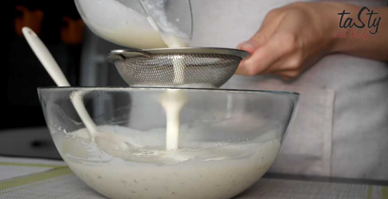 Dessert à la crème fraîche et aux noix - Étape 6