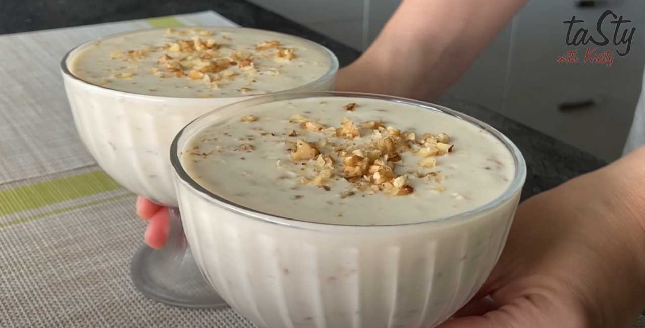 Dessert à la crème sure et aux noix - Étape 8