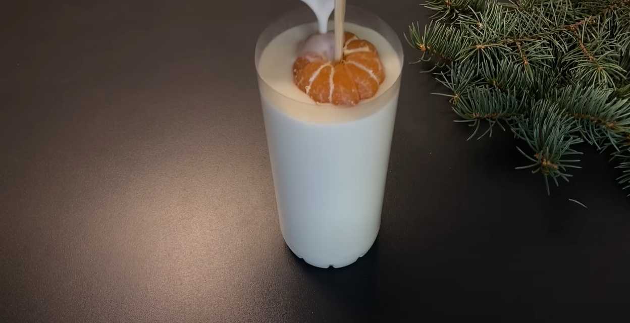 Dessert lacté aux mandarines - Étape 8