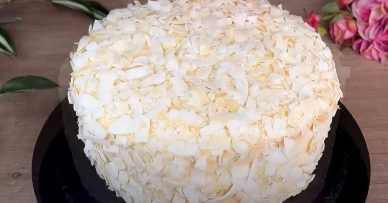 Gâteau éponge à la crème au beurre de noix de coco - Étape 18