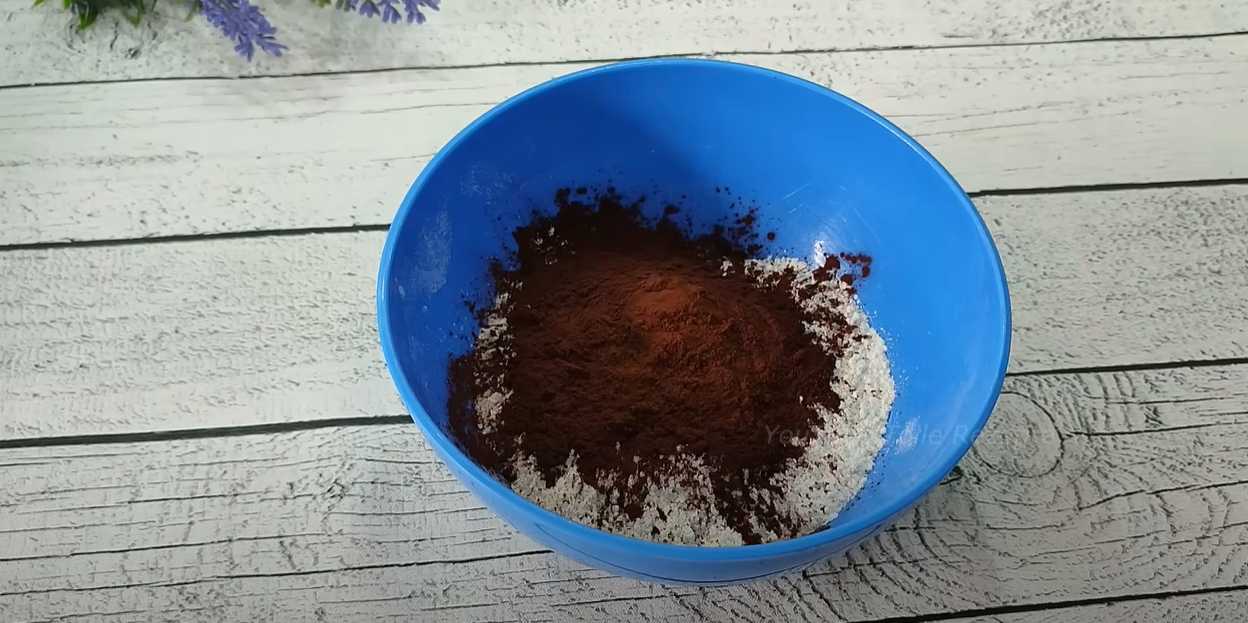 Gâteau au chocolat et au yaourt - Étape 1